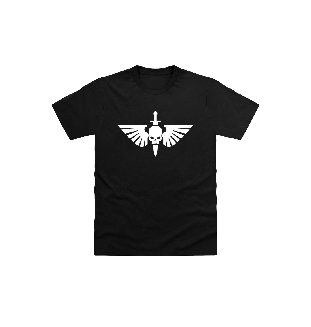 Black Printed Kids T-Shirt